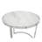 Marble Glass Round Nesting Side Tables, for Style and Function in Living Room or Bedroom Décor-357341045