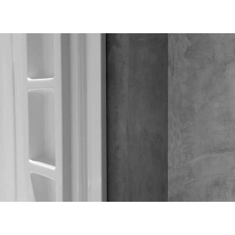 Rose 48'' x 36'' White Acrylic Shower Wall System
