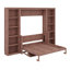 Lit escamotable avec bureau et bibliothèque-304207304