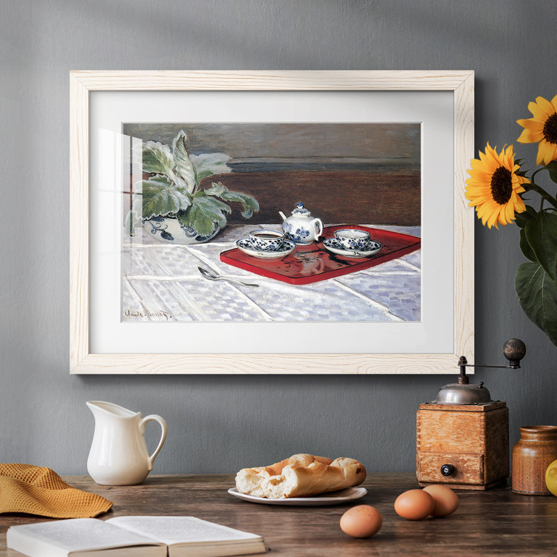 The Tea Service, 1872 - reproduction d'un seul cadre photo, Blanc, H 28 po x l 42 po
