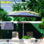 Outdoor 10Ft Table Umbrella - , Waterproof, - For Garden, Deck, Backyard, Pool  Navy Blue Poolside Sun Resistance, 8 Ribs Backyard