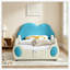 Lit simple en similicuir avec garde-corps et poche de rangement-1019610900
