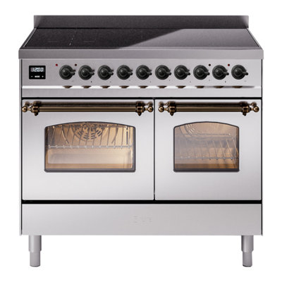 ILVE Nostalgie II Series 40 inch Induction Range with 6 Induction Elements (Glass Door)