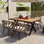 Ensemble de table de salle à manger 5 pièces en bois avec 4 chaises-1282496540
