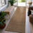 Plaid Sand/Natural Easy-Care Jute-Style Indoor/Outdoor Flat Woven Area Rug-285256340-300187933