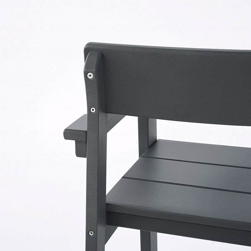 Outdoor Garden Armchair, Modernist Design With Backrest