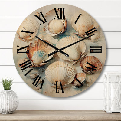 Horloge murale en bois massif Wasola