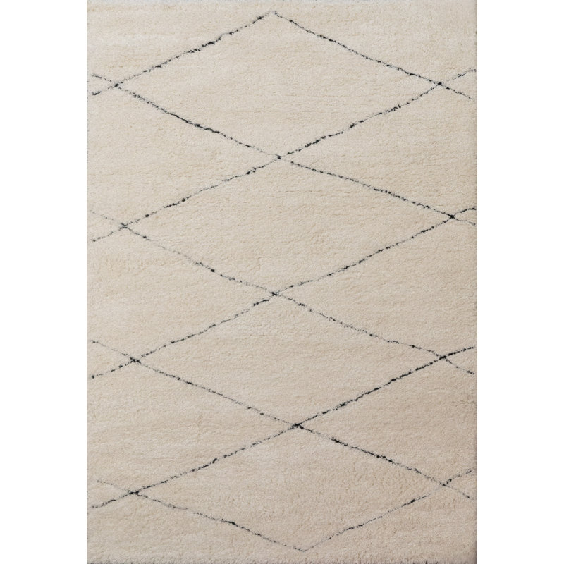Tommen 11208-890 BEIGE/BLACK, Rectangle 7'10" x 10'