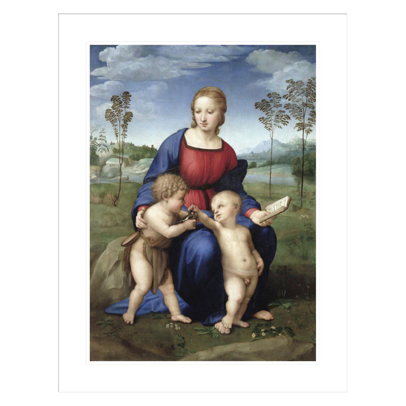 Madonna del Cardellino (Madonna du chardonneret) par Raphael, impression giclée encadrée, H 29,5 po x l 22,96 po