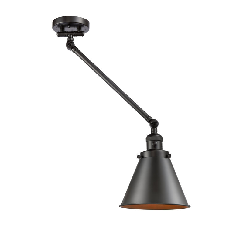 Lampe pivotante à 1 lumière à intensité variable Donovan, DEL, Bronze frotté à l'huile