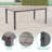 outdoor 59.1× 35.5"  Rectangle Dining Table