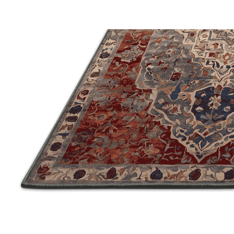 Tapis brun soyeux et moelleux, Rectangle 7 pi x 9 pi