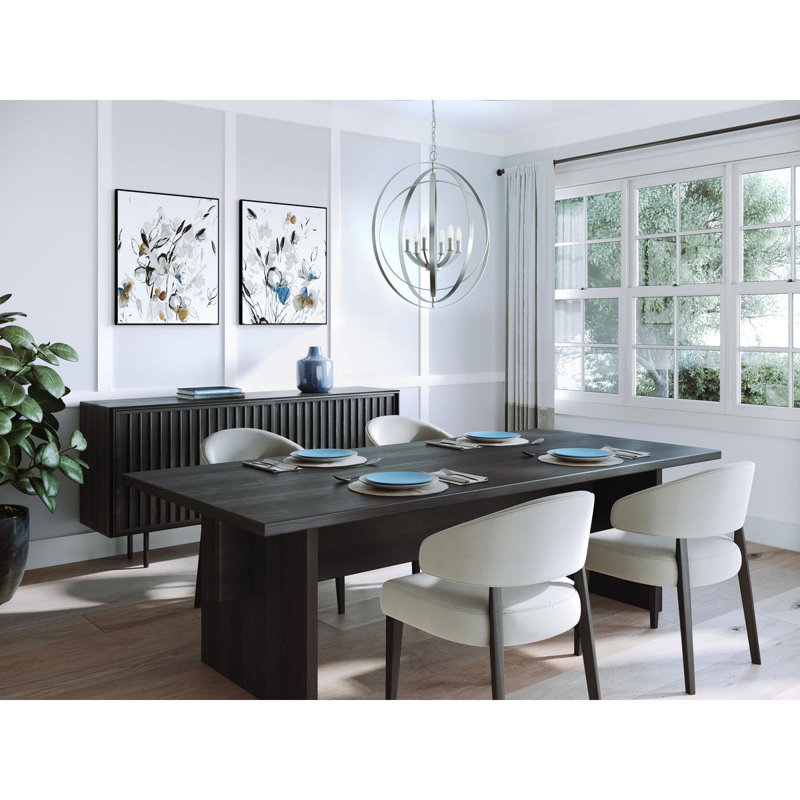 Dierking 6 - Light Dimmable Globe Chandelier