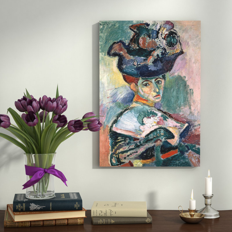 Femme au chapeau (1905) par Henri Matisse, H 26 po x l 18 po x P 1,5 po
