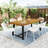 Patio Dining Chairs Stackable Chairs With Breathable Design Modern Simple Art Style (Set Of 2),Metal Legs+Plastic Backrest,White-912249244