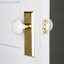 New York Plate with White Porcelain Door Knob-11617938-16666581