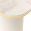 Gineverra End Table - Ivory Gold