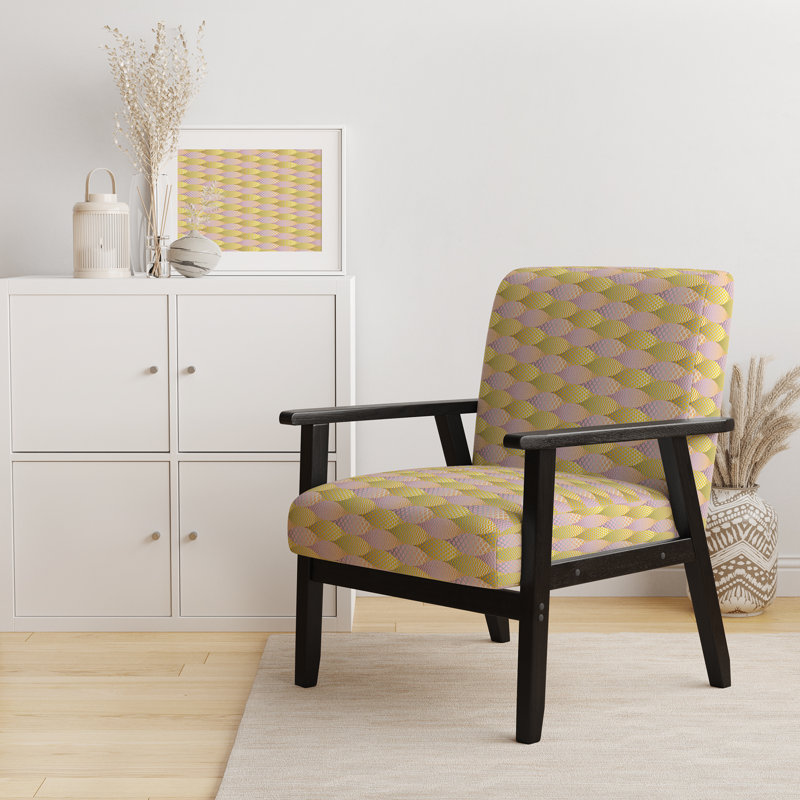 Abisoye - Fauteuil d'appoint rembourré Mid-Century