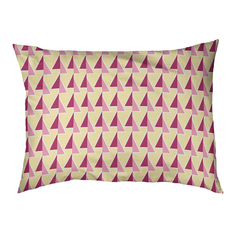 Coussin pour chien Chen, Petit (l 28 po x P 6 po x H 18 po), Rose/jaune