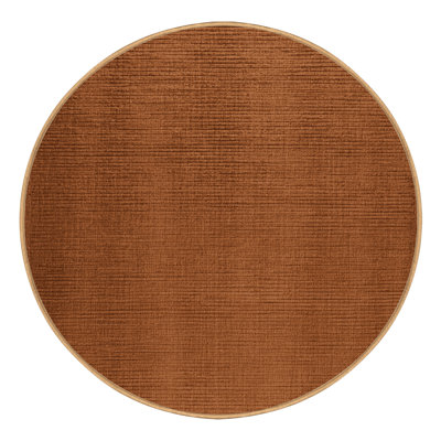 Tapis brun uni lavable à la machine