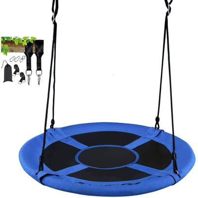 Freeport Park Oz Fabric and Steel Swing Seat with Mounting Hangers with Mounting Hangers and Chains with Chains