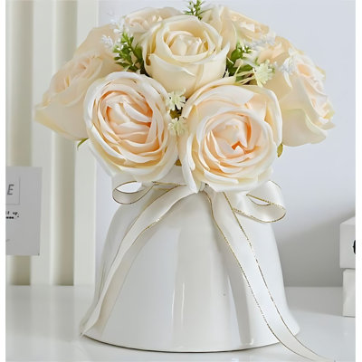 Bouquet de roses dans un vase