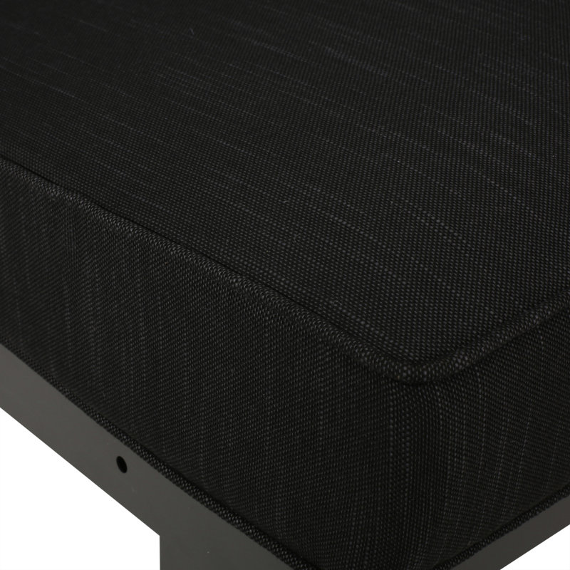 Table basse et coin Sterling, Plateau naturel / structure noire