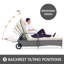 Corinth Reclining Sun Lounger with Cushion-440524563