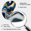 Décoration murale vibrante en agate bleue et dorée vibrante II-103973364