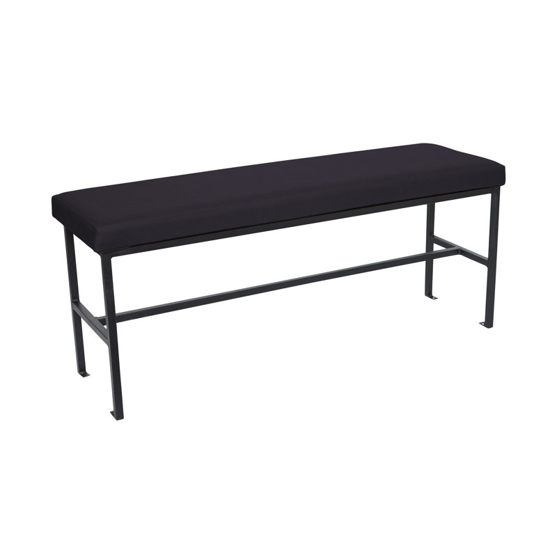 Meghan Restaurant Quality Bench with Grade 4 Vinyl Upholstery, Charcoal