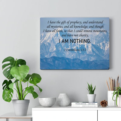 I Am Nothing - Wrapped Canvas Print