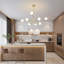 Lustre sphérique spoutnik moderne 8 lumières Glenarm-63304565