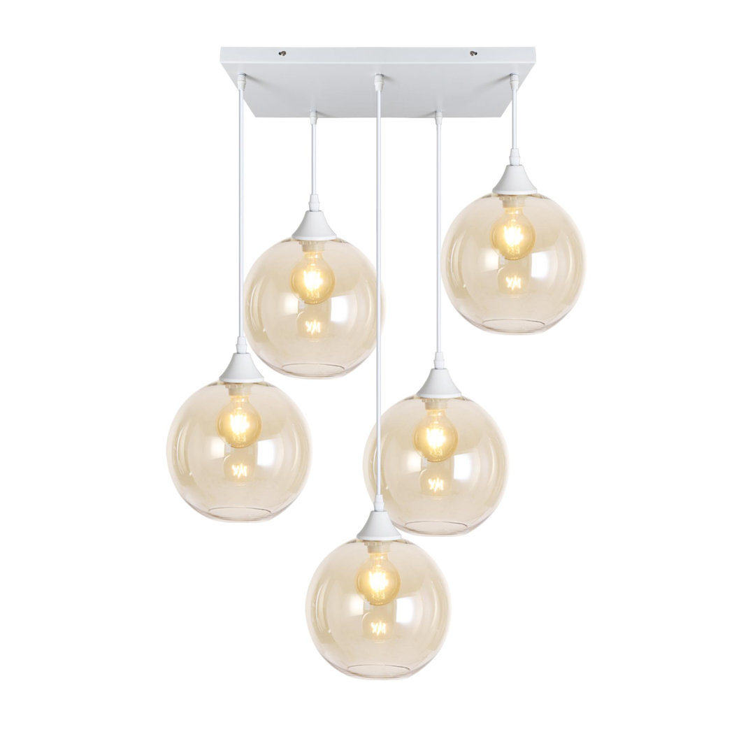 Vanderbilt 5-Light Cluster Globe Pendant