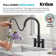 KRAUS Oletto Touchless Sensor Bridge Kitchen Faucet With Pull-Down Sprayhead