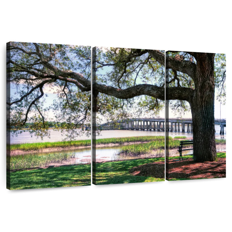 Rorry Harbor Riverside, 36" H x 57" W