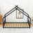 Charming House-Inspired Metal House Bed With Slats-327885164-327885153