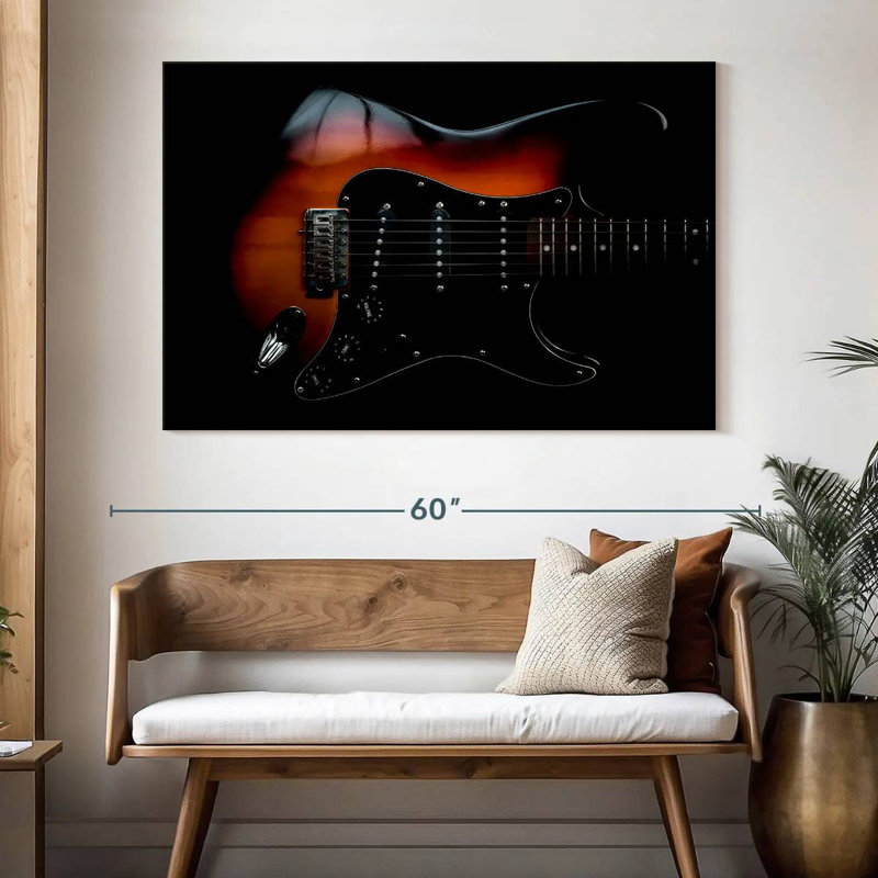 Abarca Elegant Electric Guitar, 34" H x 51" W
