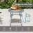 Latitude Run® 3 Piece Patio Folding Chair Set W/ Coffee Table & Extra-large Seat Porch Backyard Poolside