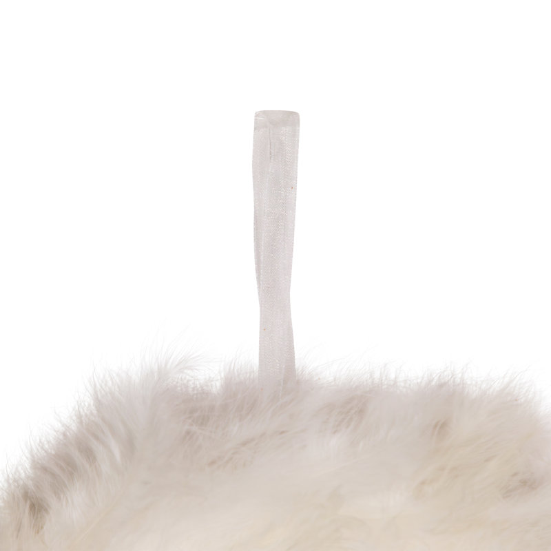 Northlight Seasonal Two-Tone Feathers Christmas Wreath - 14.5" - Unlit
