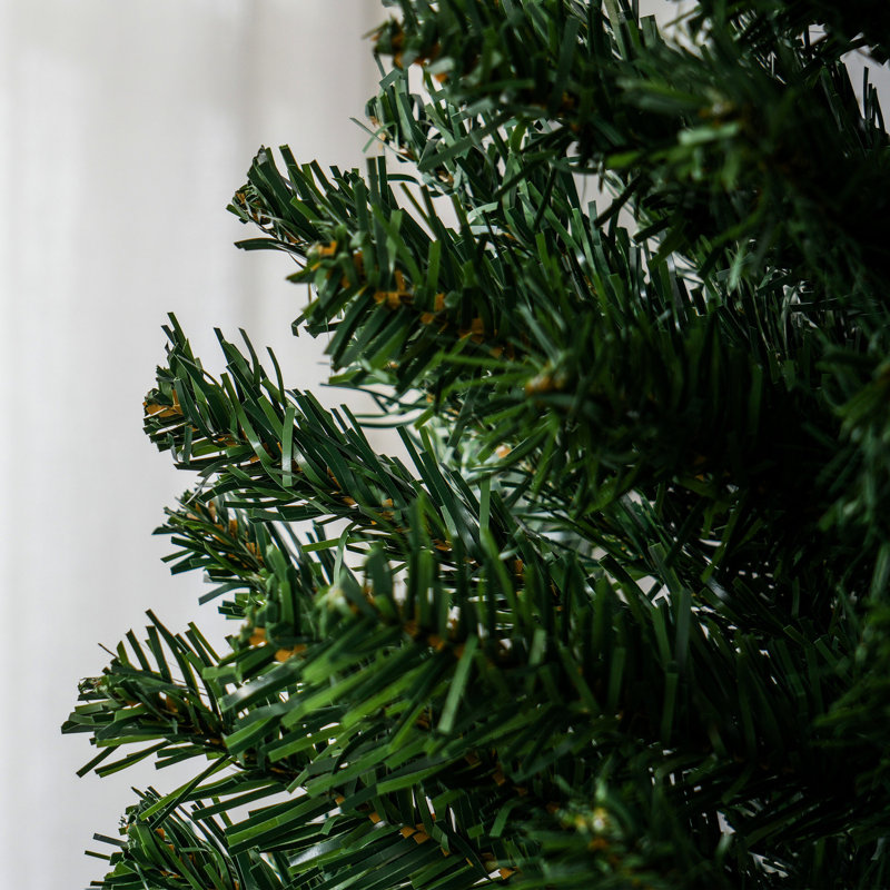 7ft Artificial Christmas Tree Slim, Fir, , 818 Tips, Branch Slim Fir 7ft, Flame-retardant