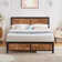 Kempst Platform Bed Frame with Wooden Headboard, Heavy Duty Steel Slats Support, No Box Spring Needed