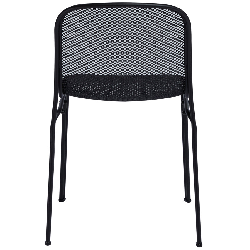 Chaise d'appoint de patio Villa, Noir