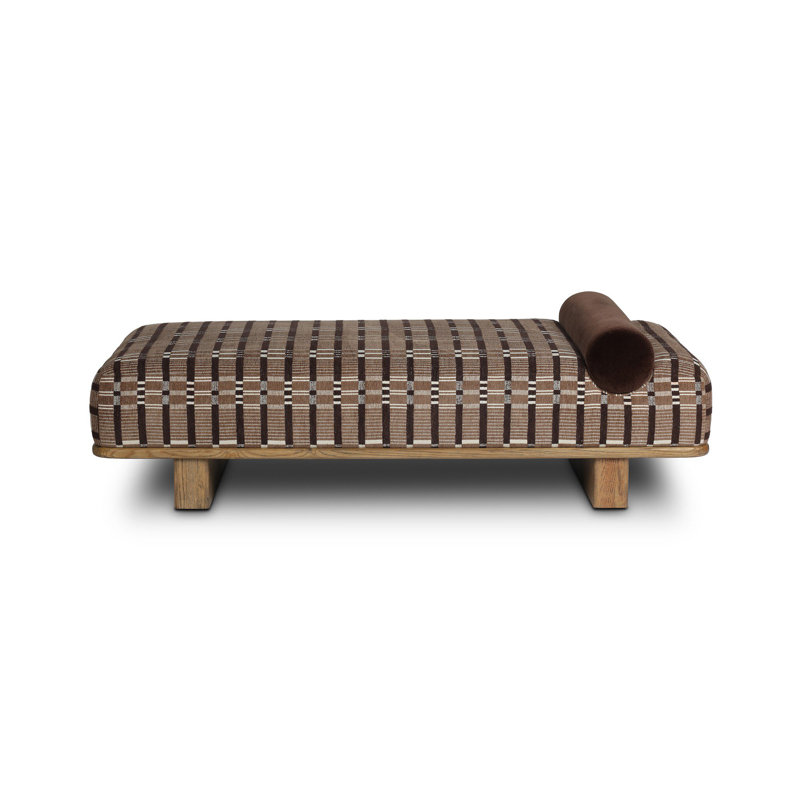Teia Upholstered Bench, Sandhill Cocoa