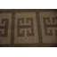 Tapis turc brun à motif géométrique kilim 10 x 13