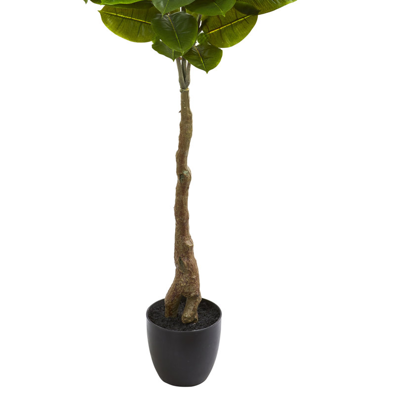 65 " H Faux Tree in Stone Pot