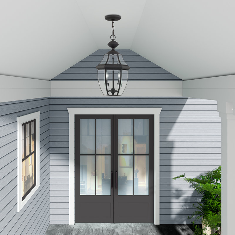 Alexavier 2 - Light Outdoor Hanging Lantern, Black