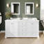 Meuble-lavabo double autoportant Deborah avec plateau en quartz-92725377-92725378-92725380
