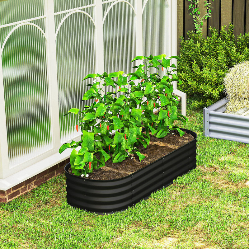 Metal Planter Box, Black