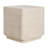Daphne Outdoor Patio MGO Side Table, Beige Travertine Finish, Set Of 1