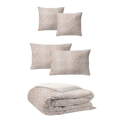 Agneta Prairie Peach Standard Cotton 3 Piece Comforter Set